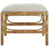 Uttermost Laguna 24"w White Fabric Rectangular Small Bench