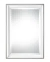 Uttermost Lahvahn White Silver Mirror In Gray