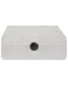 Uttermost Lalique Shagreen Box In White