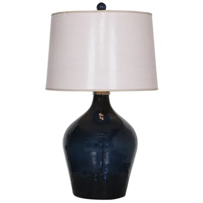 Uttermost Lamone 31-in Midnight Blue Glass Lamp