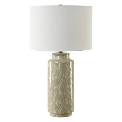 Uttermost Laurel 28" High Sage Green Glaze Ceramic Table Lamp