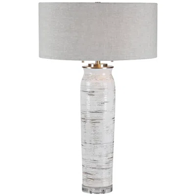Uttermost Lenta 30 1/4" High Off-white Birch Tree Ceramic Table Lamp
