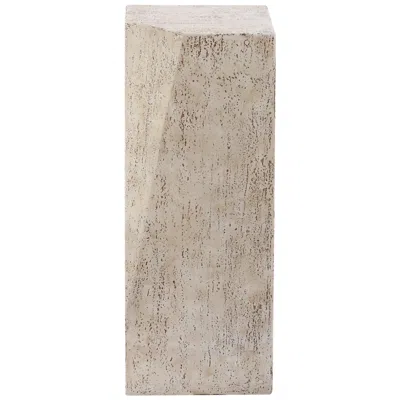 Uttermost Leroy 22" H X 9 1/2" W Beige Concrete Indoor-outdoor Drink Table