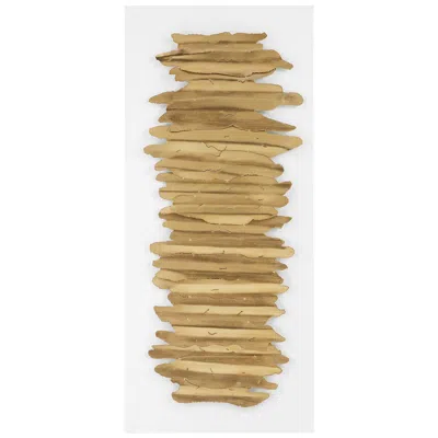 Uttermost Lev 55 1/4" High Gold And White Metal Wall Art