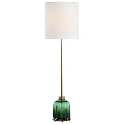 Uttermost Lois 37" High Emerald Glass Table Lamp