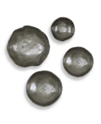 Uttermost Lucky Coins Wall Decor, Set Of 4 In Gray