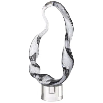 Uttermost Luminous Twist 19 1/2" Smoked Glass Sculpture