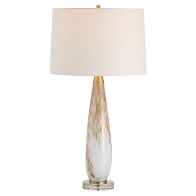 Uttermost Lyra 28 1/2" High Spotted Metallic Gold Glass Table Lamp