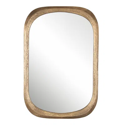 Uttermost Malone Antique Brass 24" X 36 1/2" Rectangular Wall Mirror