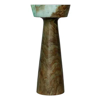 Uttermost Mano 24 1/2" Wide Blue And Green Drink Table
