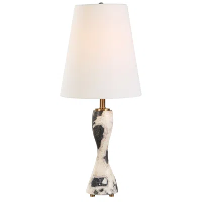 Uttermost Marcela 25" Black And White Marble Buffet Lamp