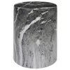 Uttermost Marvel Black White Marbled Ceramic Garden Stool