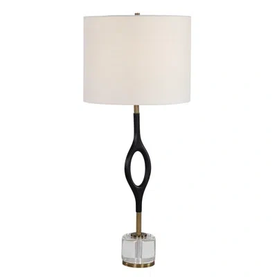 Uttermost Maryam Cordless Led Buffet Lamp In Black;brown