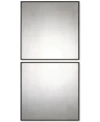 Uttermost Matty Antiqued Square Mirrors, Set Of 2