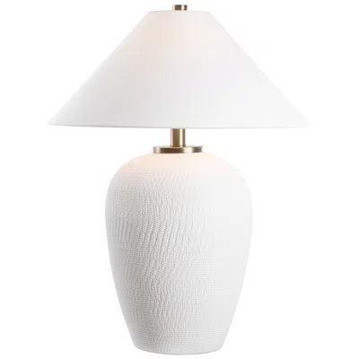 Uttermost Merriton 33" High Matte White Ceramic Table Lamp