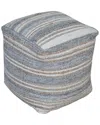 Uttermost Mesick Handwoven Gray Pouf