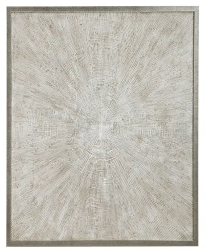 Uttermost Mesmerize Hand Painted Canvas Art In Silver