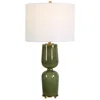 Uttermost Meyer 27" Green Ceramic Table Lamp