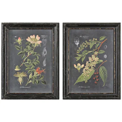 Uttermost Midnight Botanicals 2-piece 32 3/4" High Set