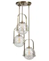 Uttermost Mimas 3-light Cluster Pendant In Gold