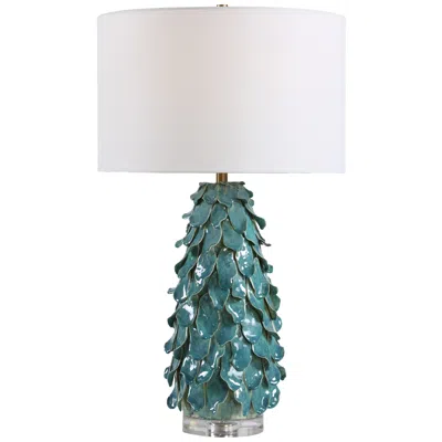 Uttermost Mina 27 1/2" Blue Ceramic Table Lamp In Multi