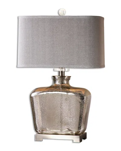 Uttermost Molinara Mercury Glass Table Lamp In Gray