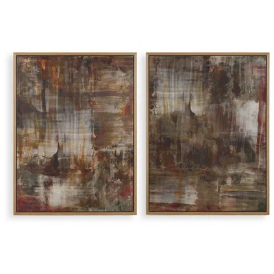 Uttermost Molten Patina 2-piece Framed Canvases
