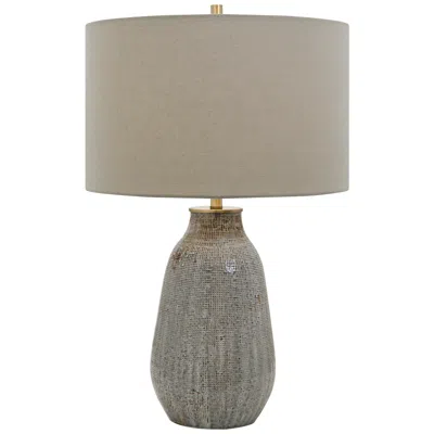 Uttermost Monacan 25 1/2" Brown And Gray Ceramic Table Lamp