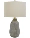 Uttermost Monacan Textured Table Lamp In Gray