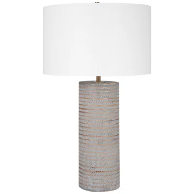 Uttermost Monolith 28 1/2" Brown And Gray Ceramic Table Lamp