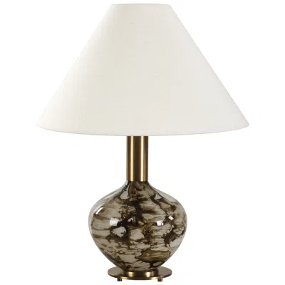 Uttermost Montagu 23 1/2" High Dark Brown Pattern Glass Table Lamp