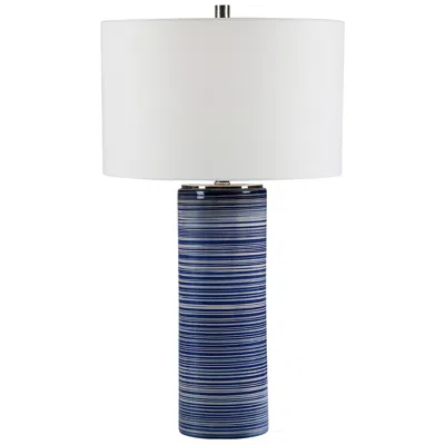 Uttermost Montauk 28 1/2" White And Indigo Blue Ceramic Table Lamp