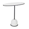 Uttermost Morro White Marble Side Table In White