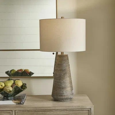 Uttermost Mosier Rustic Beige Table Lamp In Brown;gray