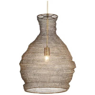 Uttermost Murmur 15" Wide 1 Lt Antique Brass Metal Pendant
