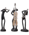 Uttermost Musicians Set Of 3 Decorative Figurines