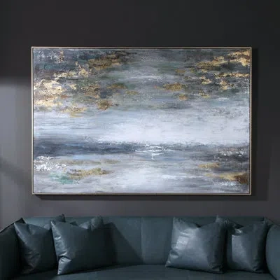 Uttermost Na By Na - Floater Frame Painting On Canvas In Gray