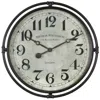 Uttermost Nakul 30" Round Rustic Industrial Wall Clock By