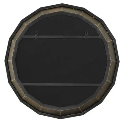 Uttermost Neve Bronze Round Mirror In Brown