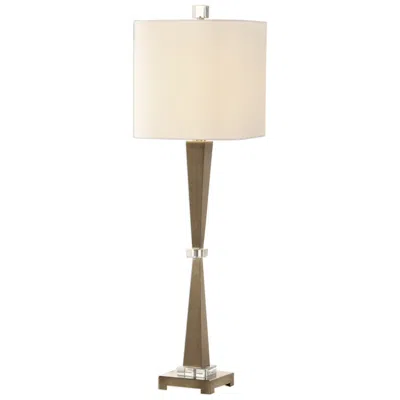 Uttermost Niccolai 36 1/2" High Plated Brushed Brass Buffet Table Lamp