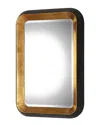 Uttermost Niva Metallic Gold Wall Mirror In Black