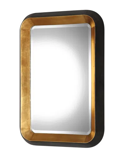 Uttermost Niva Metallic Gold Wall Mirror In Black