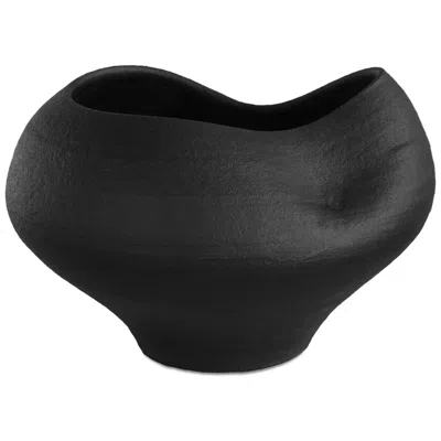 Uttermost Nocturne 14" Matte Black Porcelain Bowl