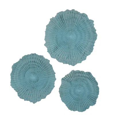 Uttermost Ocean Gems 3-piece Blue Wall Decor