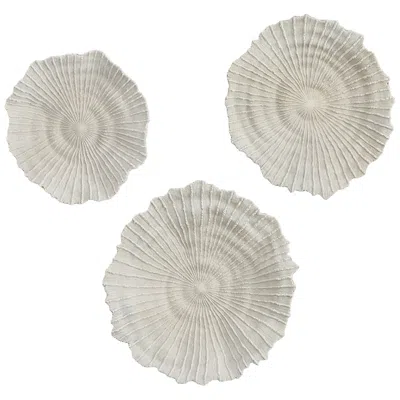 Uttermost Ocean Gems Coral 21 3/4" Wide 3-piece Wall Decor In Neutral