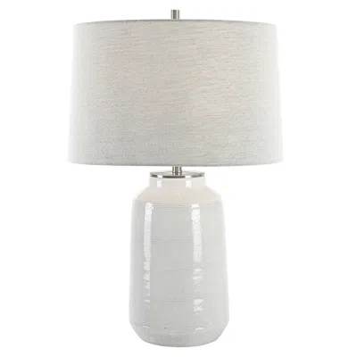 Uttermost Odawa 25 3/4" Modern White Ceramic Table Lamp