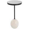 Uttermost Odesa 23" High White Marble Accent Table