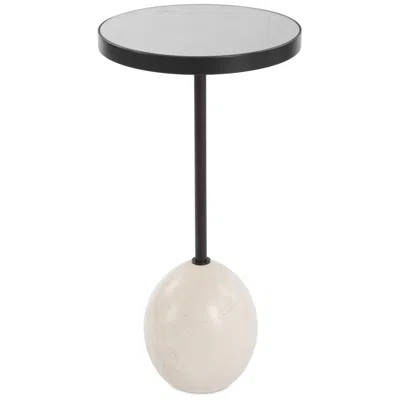 Uttermost Odesa 23" High White Marble Accent Table