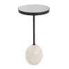 Uttermost Odesa Marble Accent Table In Tan