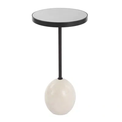 Uttermost Odesa Marble Accent Table In Tan
